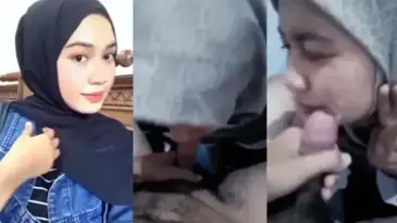 Hijab Cantik Sepong Habis Sampai Crot Di Muka WOT
